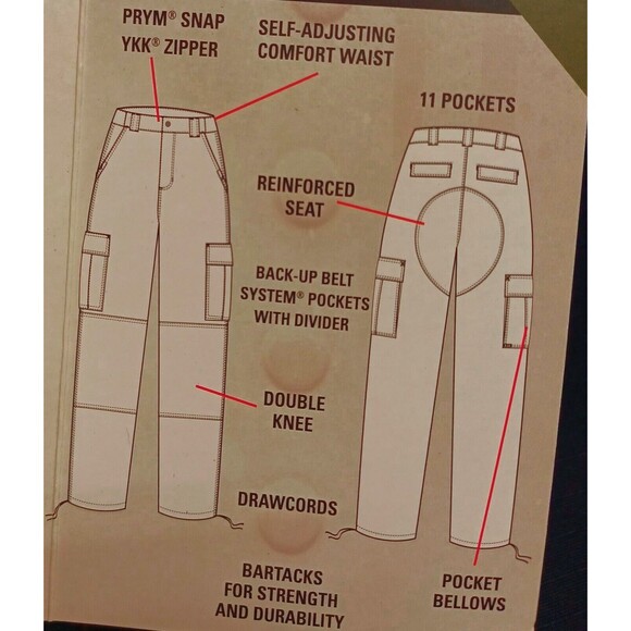 5.11 Tactical Ripstop TDU Navy Blue Cargo Pants Men's Size 2XL/Short (43-47) - Picture 10 of 12